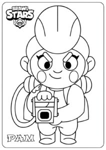 Pamela para colorear