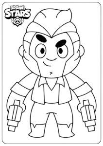 Dibujo de potro de brawl stars para colorear