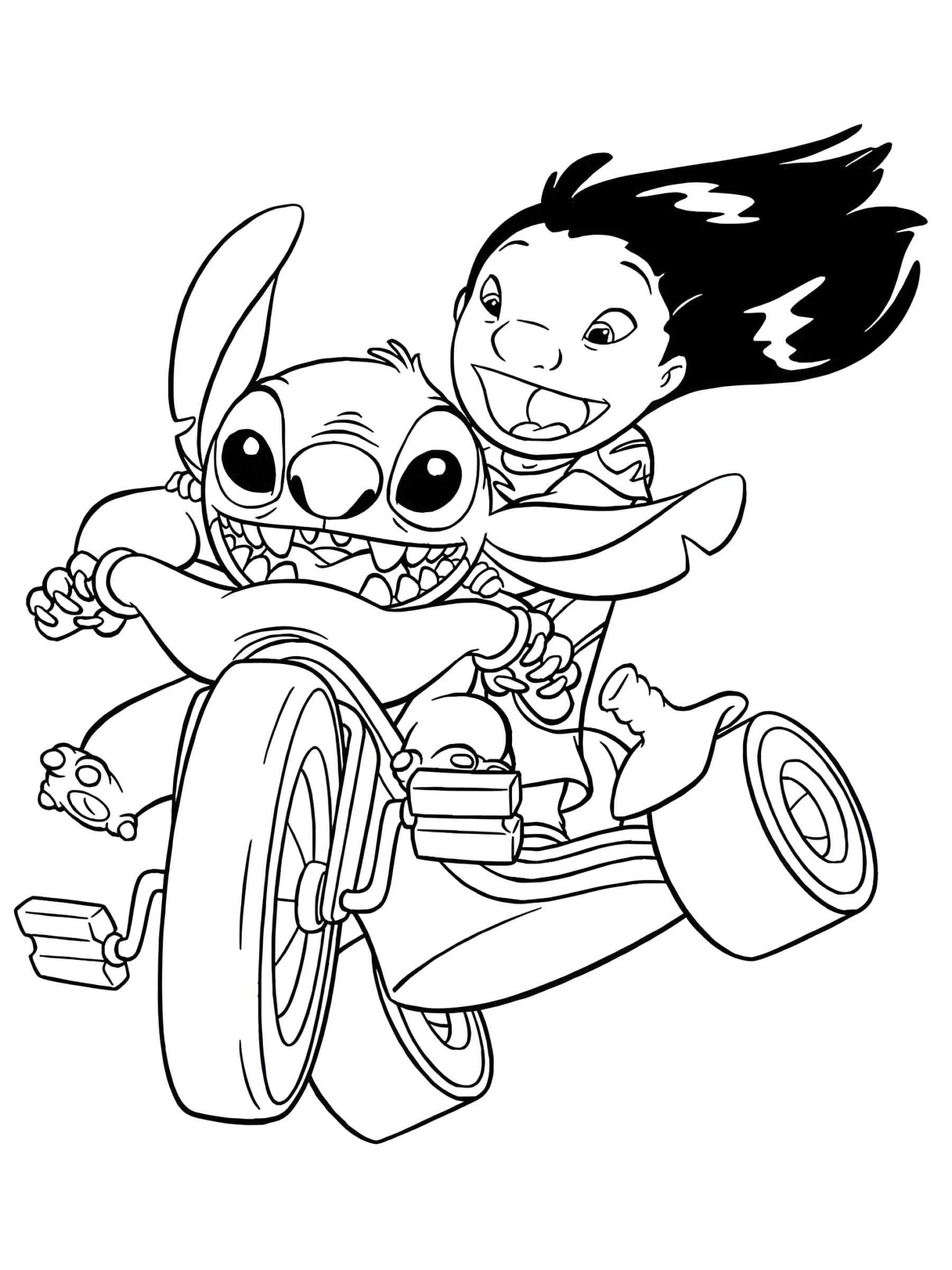 Dibujos de Lilo y Stitch para imprimir y colorear 🎨