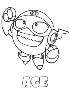 Ace De Superzings Para Imprimir Y Colorear