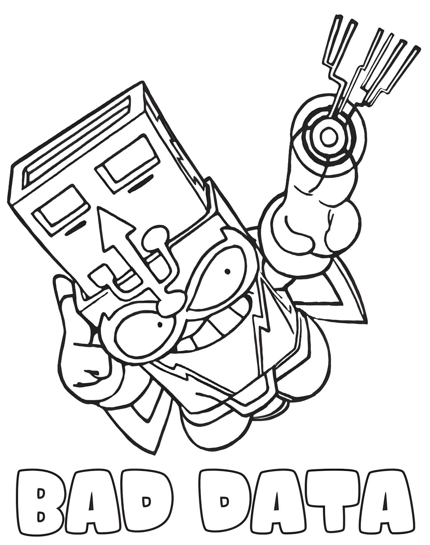 Bad Data De Superzings Para Colorear