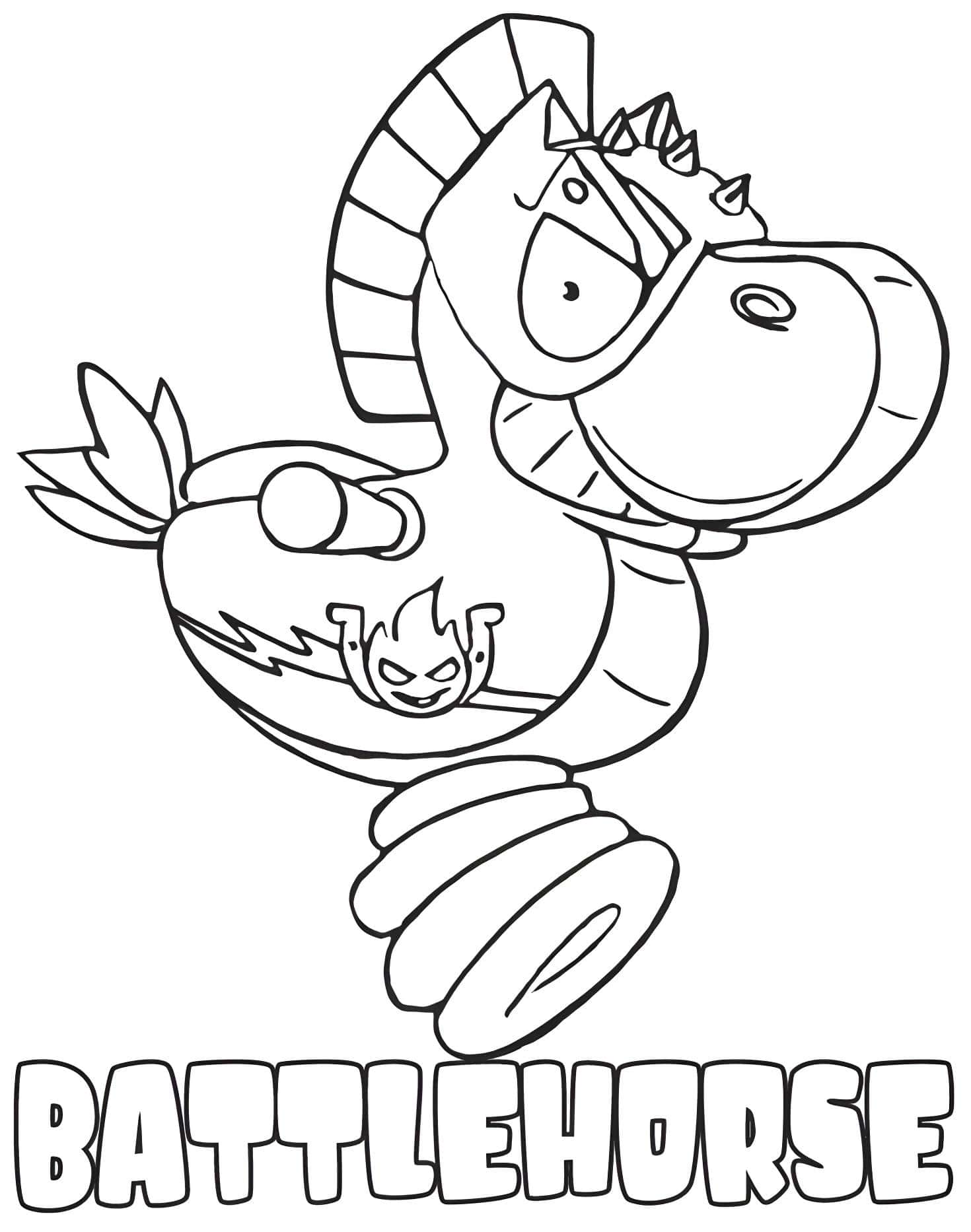 Battlehorse De Superzings Para Colorear