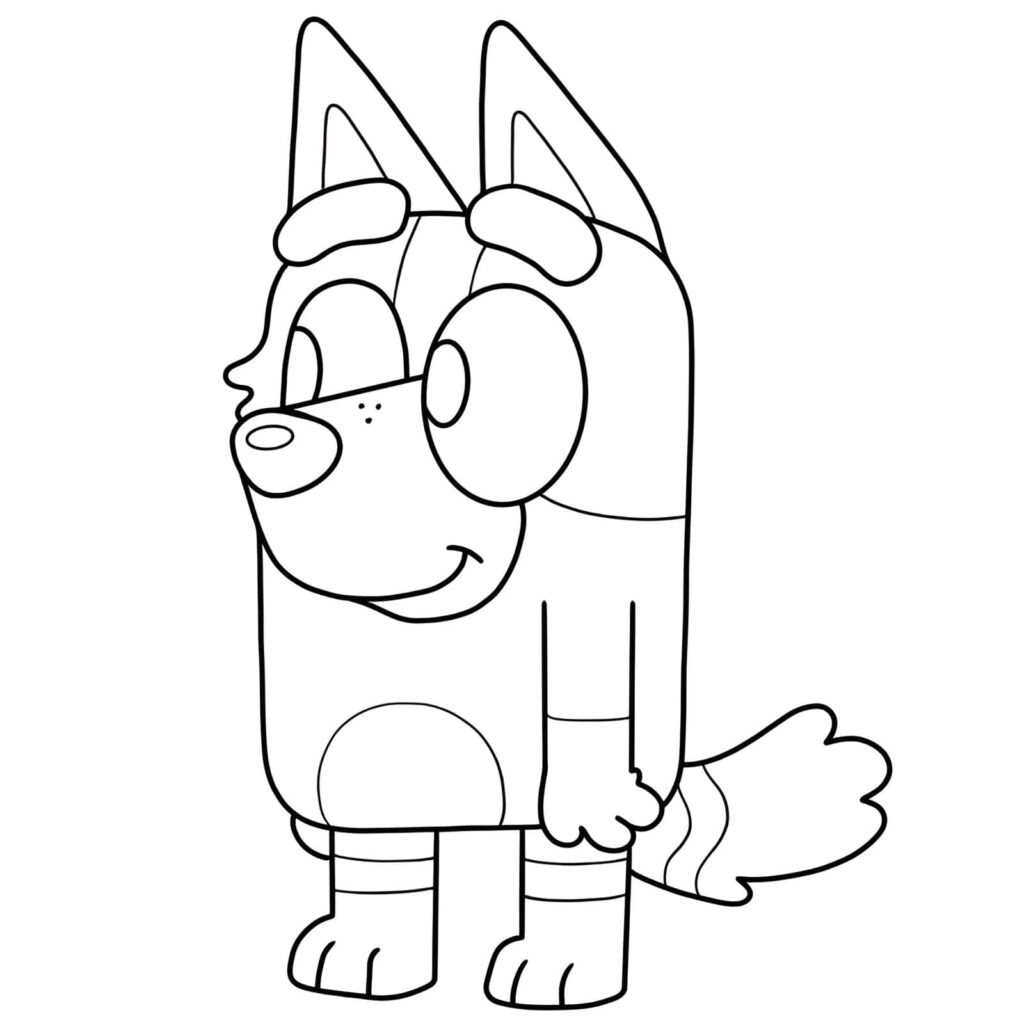 Dibujo De Bluey Para Colorear E Imprimir