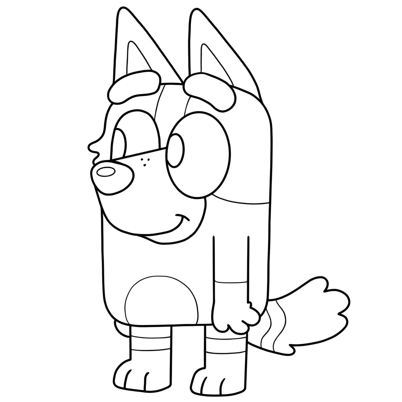 Dibujo De Bluey Para Colorear E Imprimir