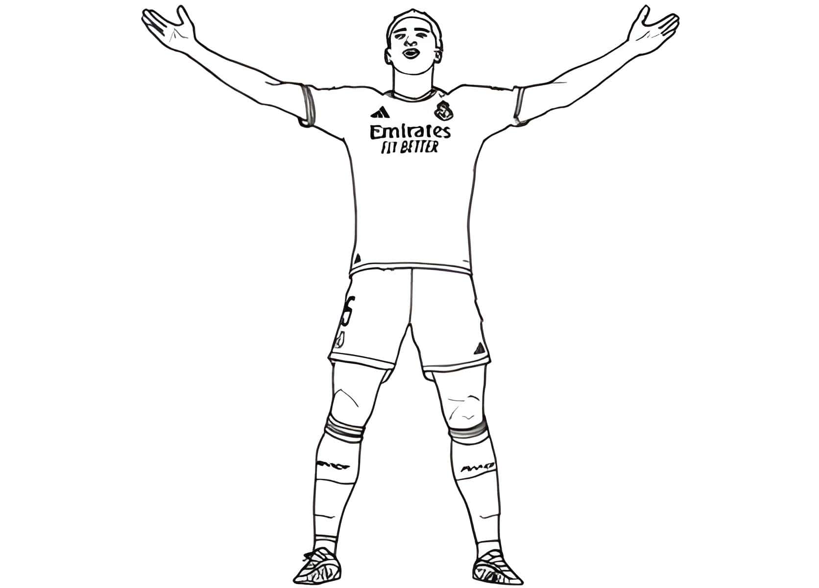 Dibujo De Jude Bellingham Para Colorear