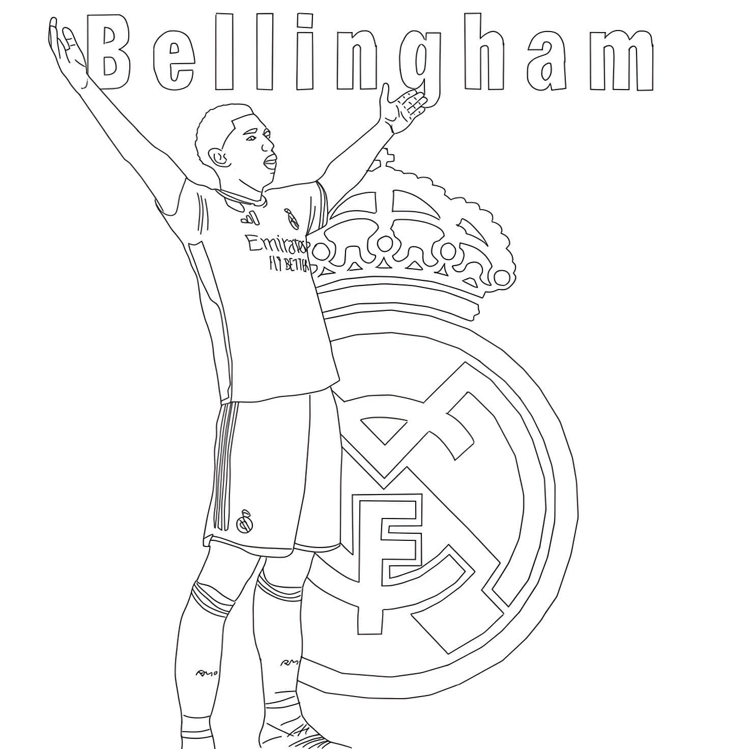 Dibujo De Jude Bellingham Para Imprimir