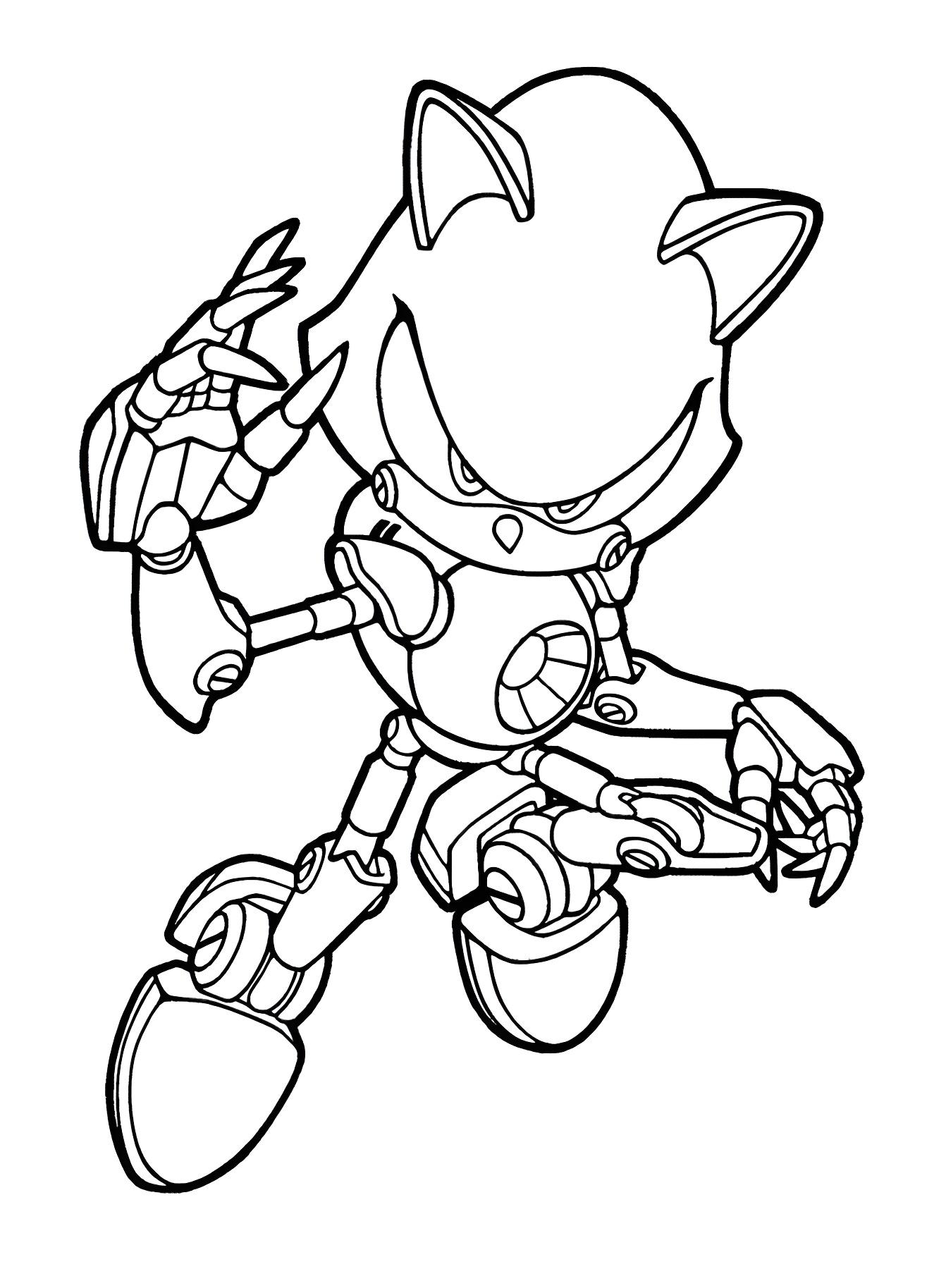 Dibujo De Metal Sonic Para Colorear E Imprimir
