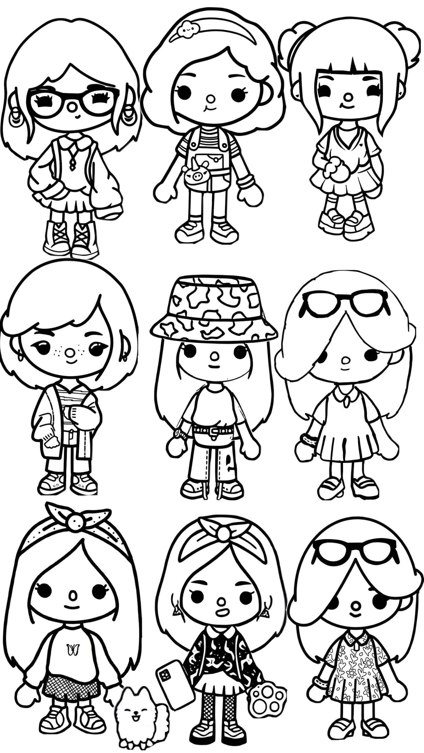 Dibujo De Personajes De Toca Boca Para Imprimir