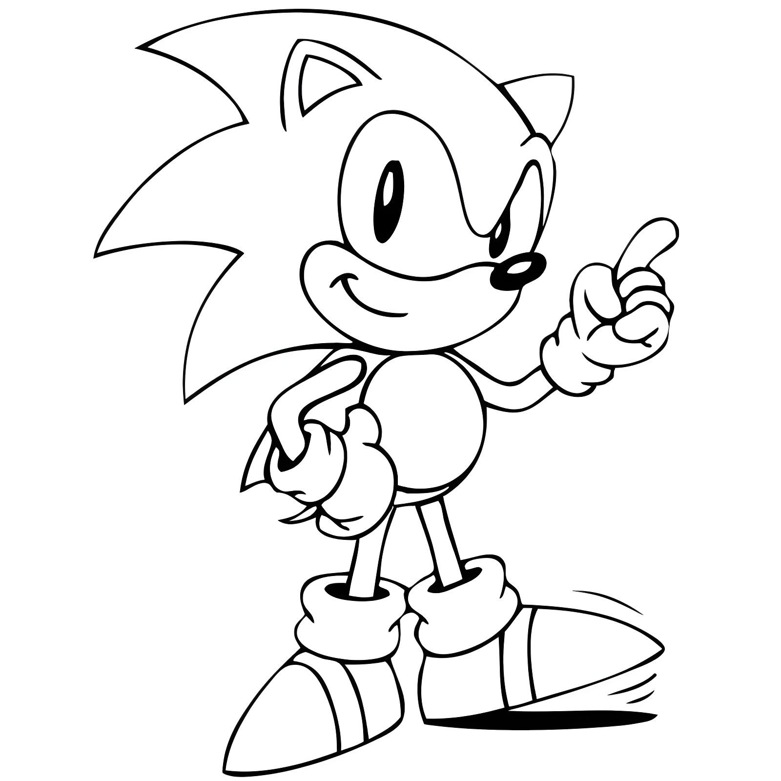 Dibujo De Sonic Para Colorear