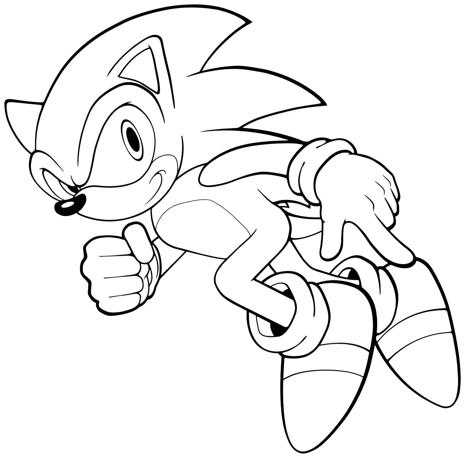 Dibujo De Sonic Para Imprimir Y Colorear