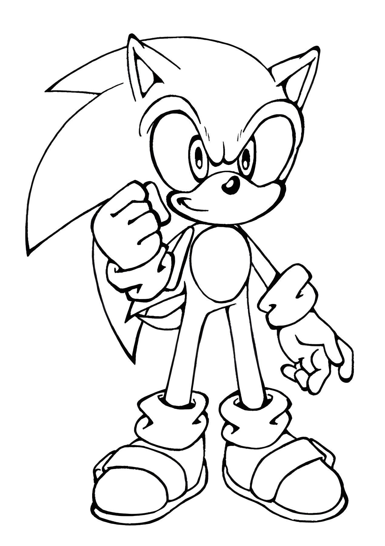 Dibujo De Sonic The Hedgehog Para Imprimir