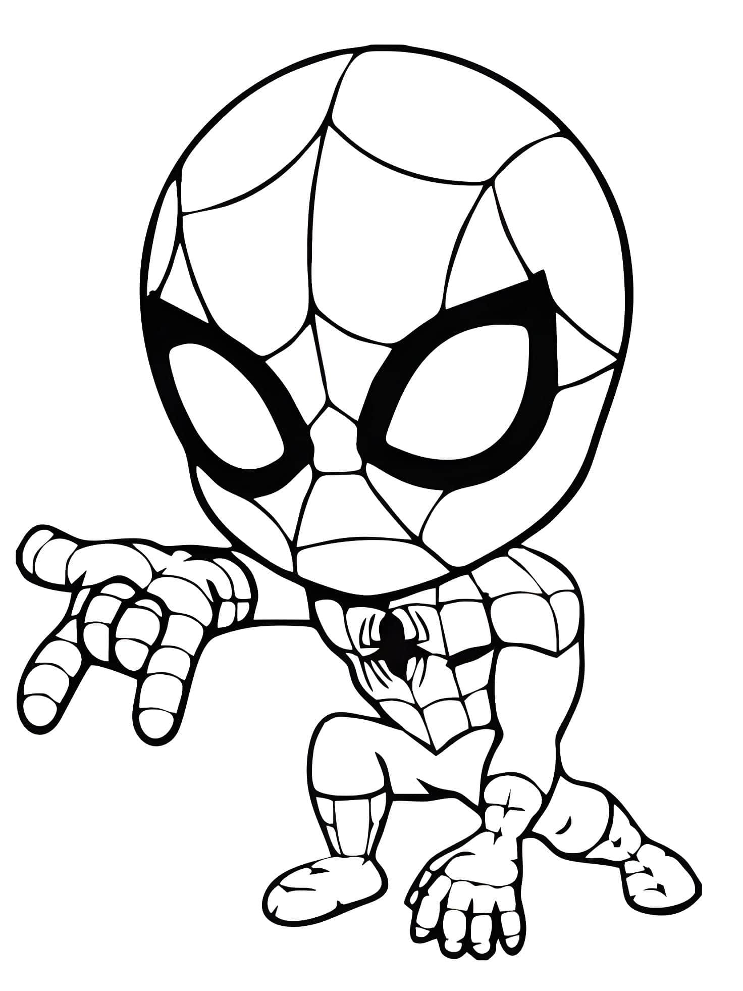 Dibujo De Spidey Para Imprimir