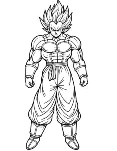 Dibujo De Vegeta Para Colorear