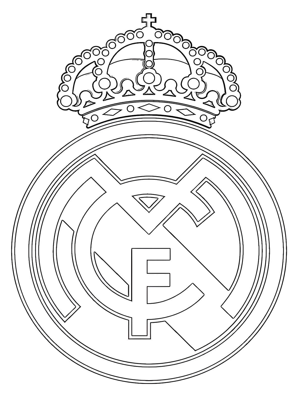 Dibujo Del Escudo Del Real Madrid Para Imprimir