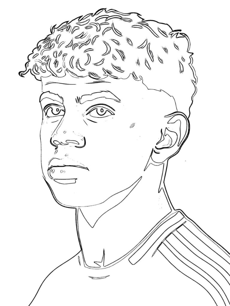 dibujo-del-rostro-de-lamine-yamal-para-colorear