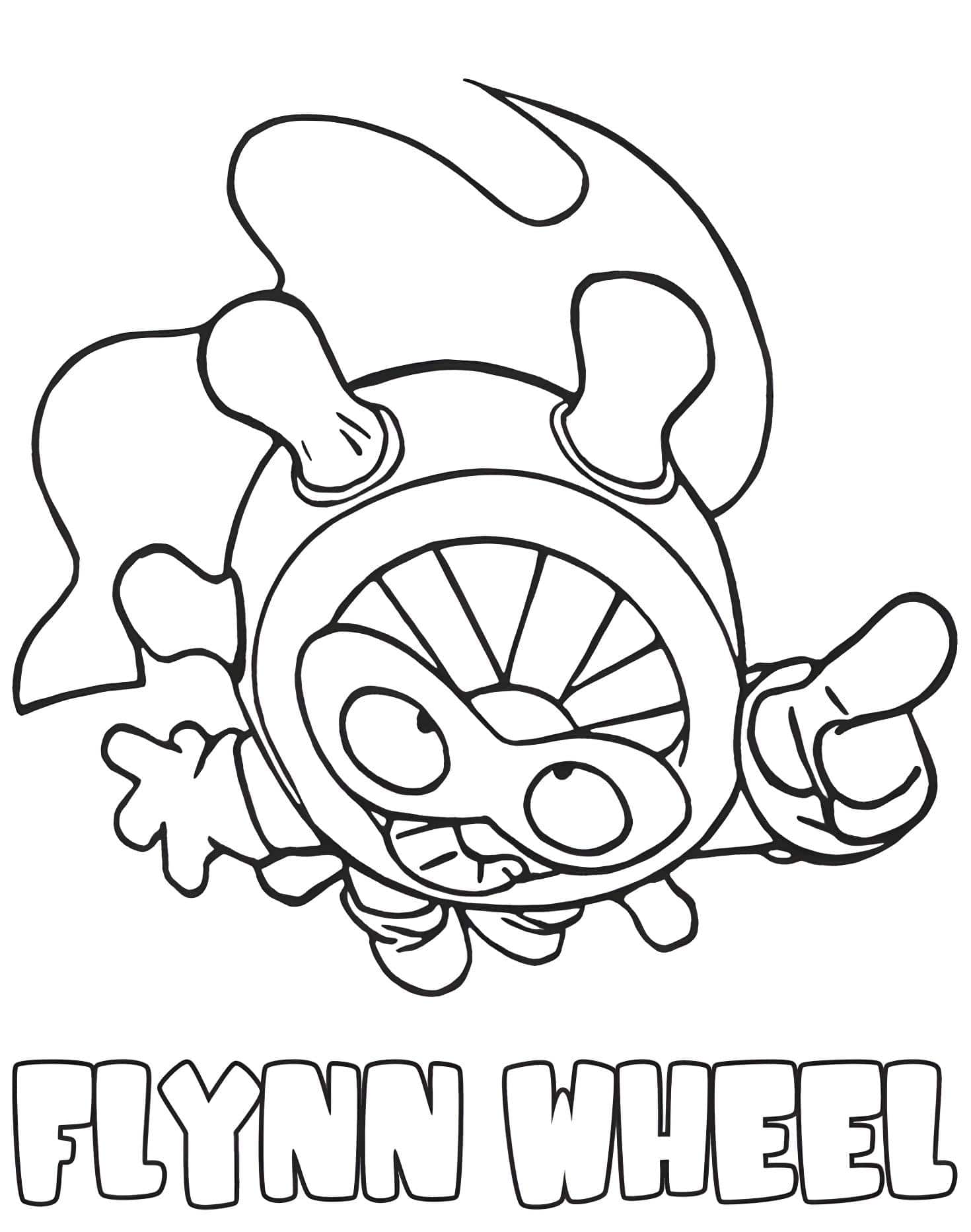 Flynn Wheel De Superzings Para Colorear