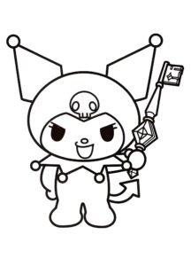 Kuromi Con Llave Para Colorear