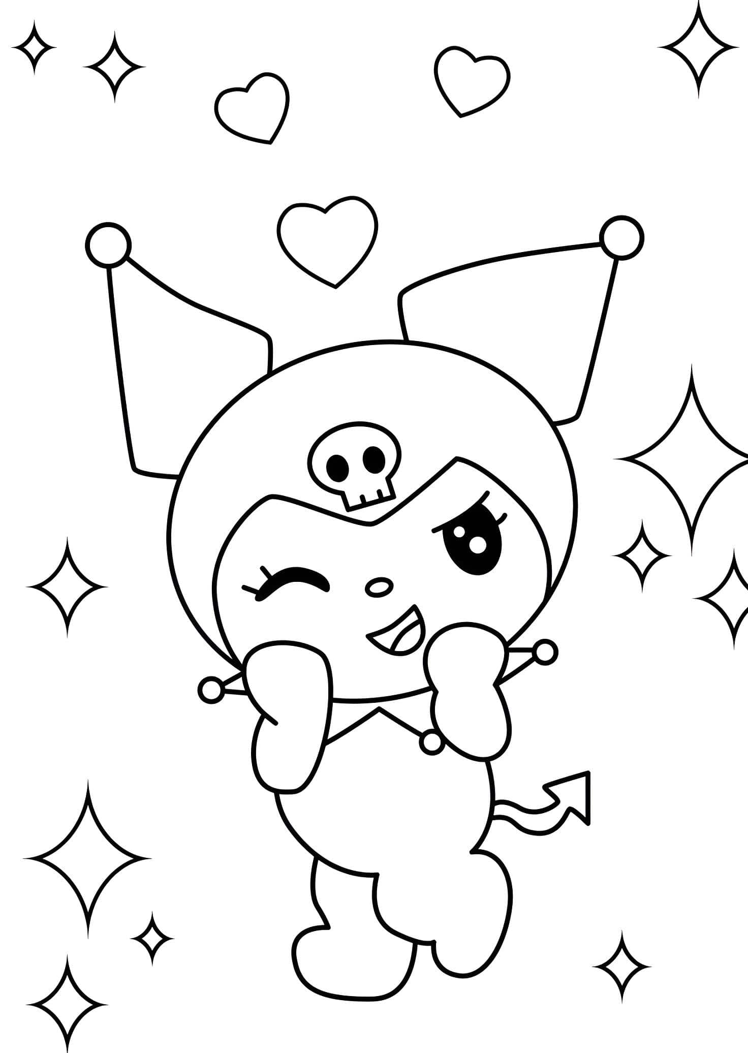 Kuromi Para Imprimir