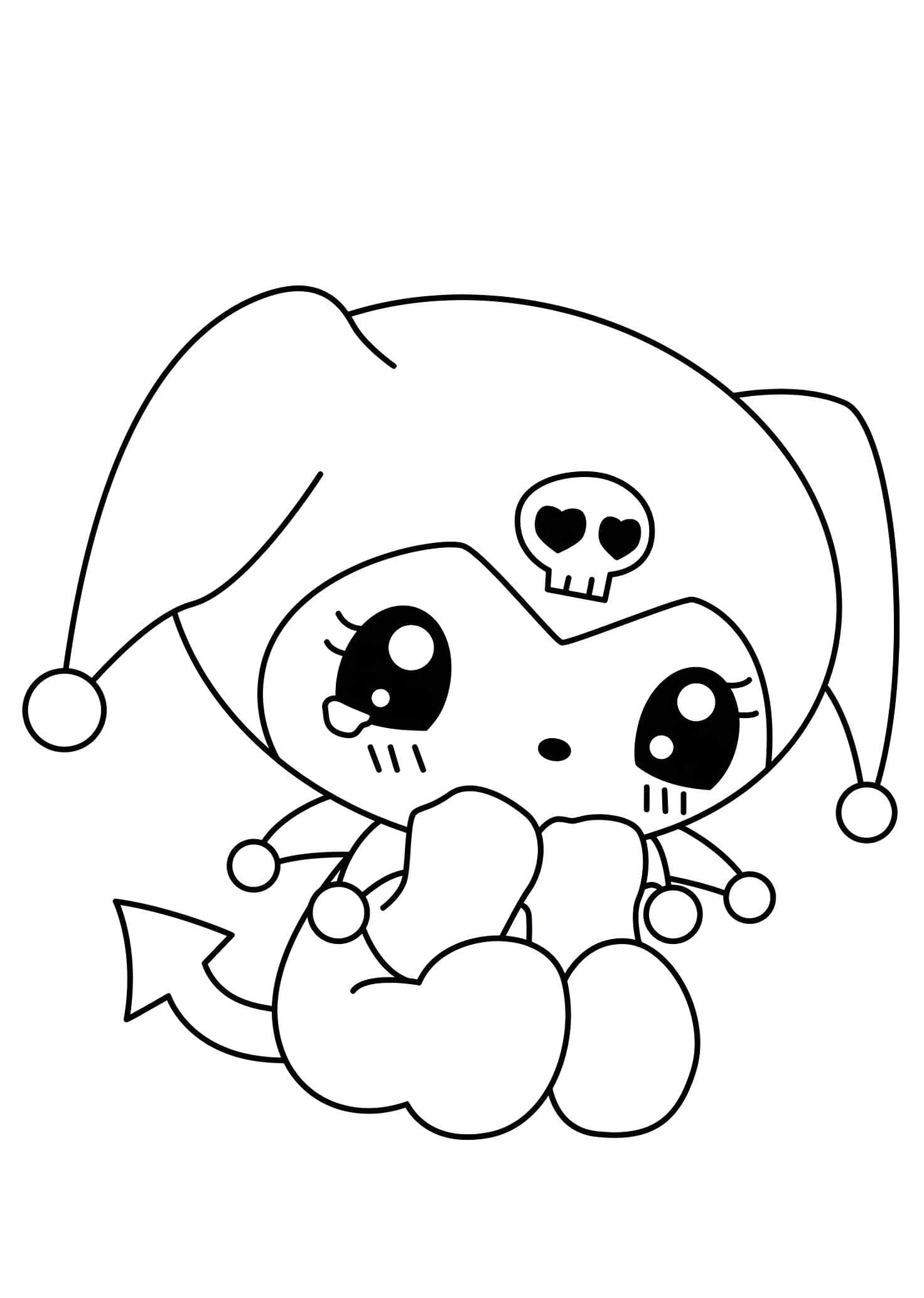 Kuromi Triste Para Coorear