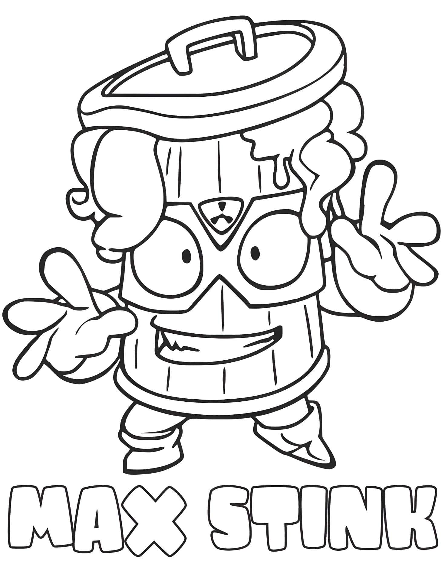 Max Stink De Superzings Para Imprimir