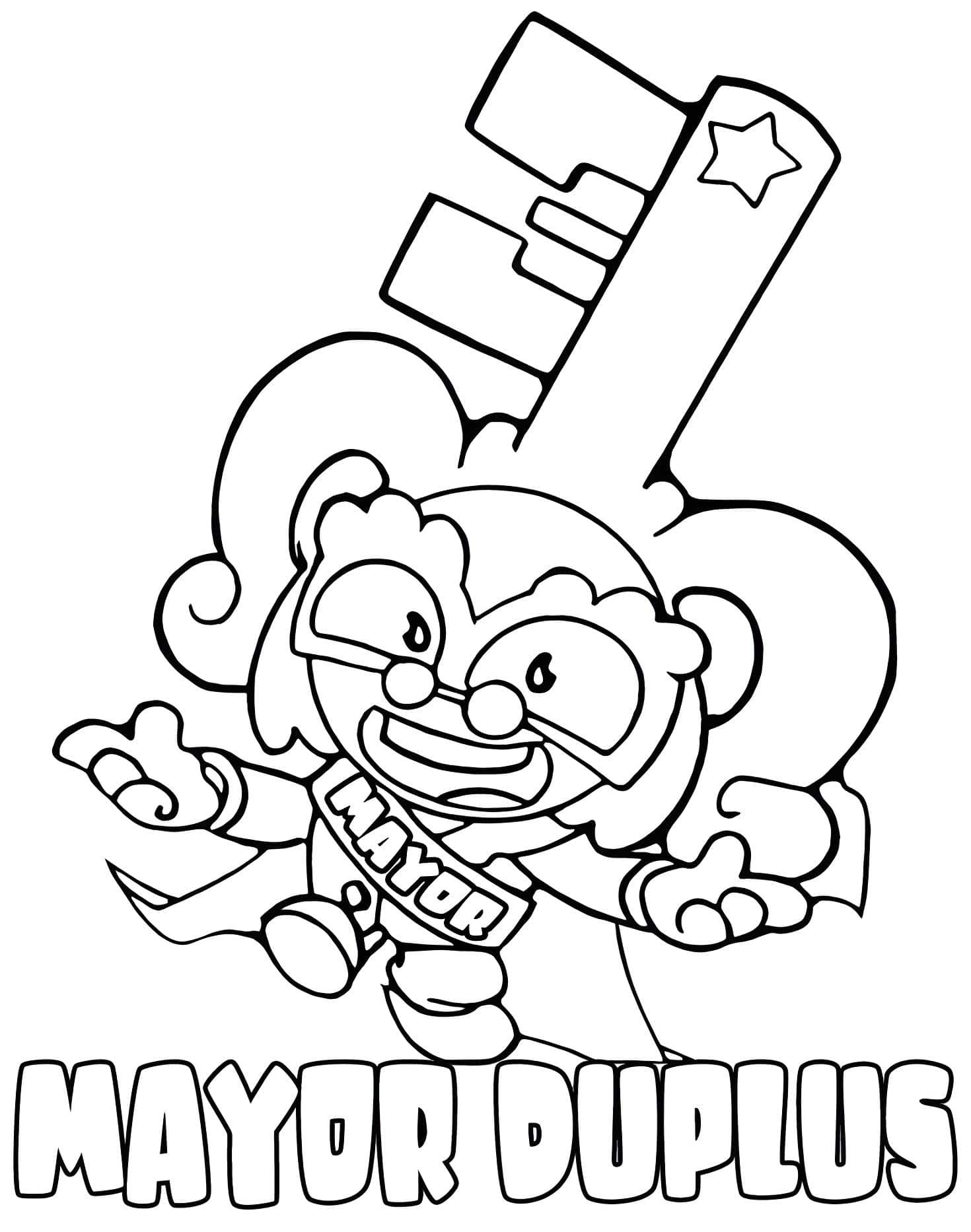 Mayor Duplus De Superzings Para Colorear