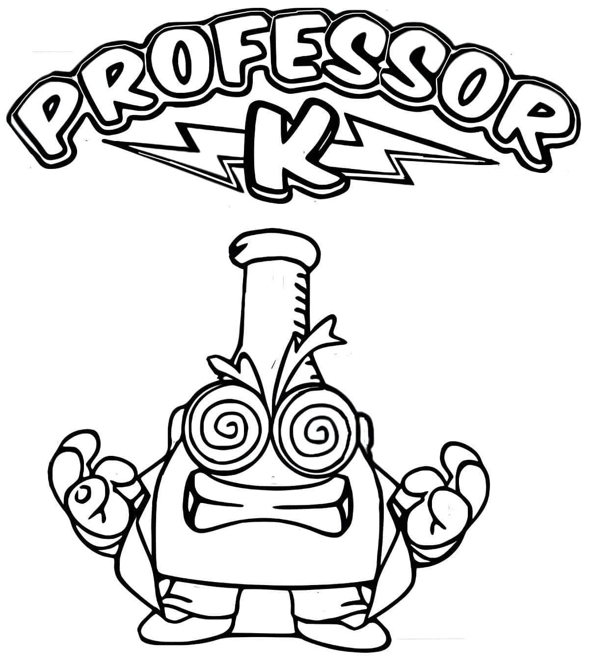 Professor K De Super Zings Para Colorear