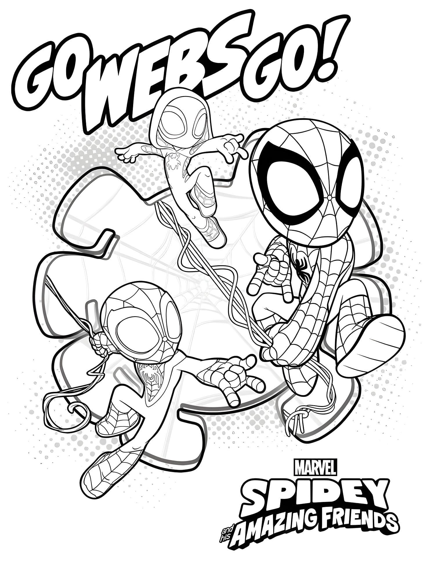 Spidey Para Colorear