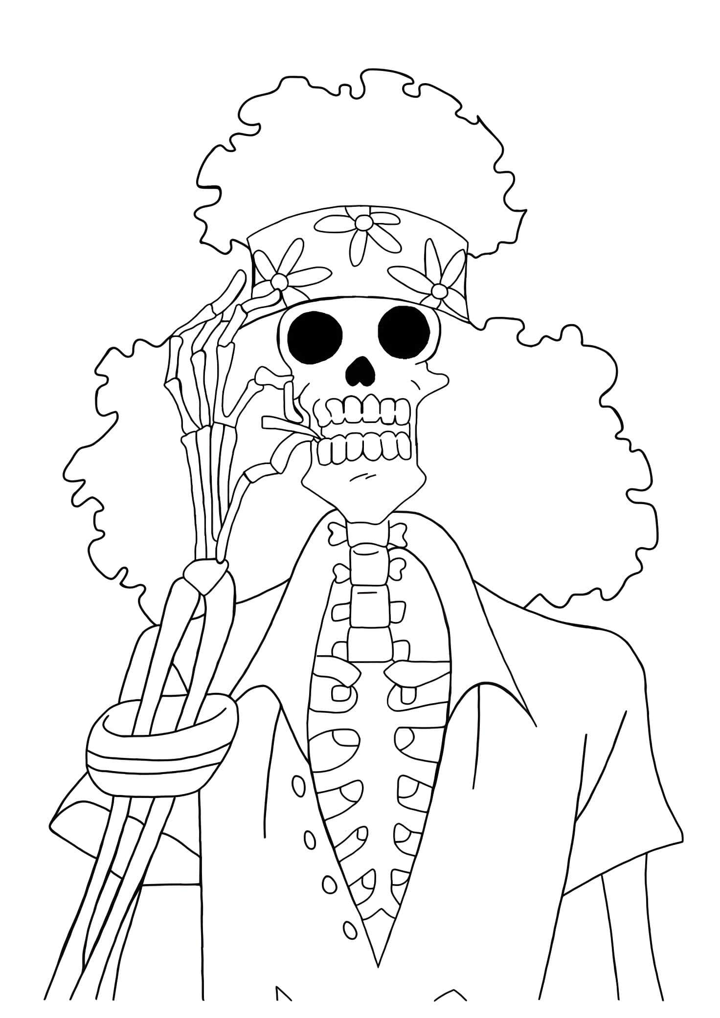 Dibujo De Brook De One Piece Para Colorear