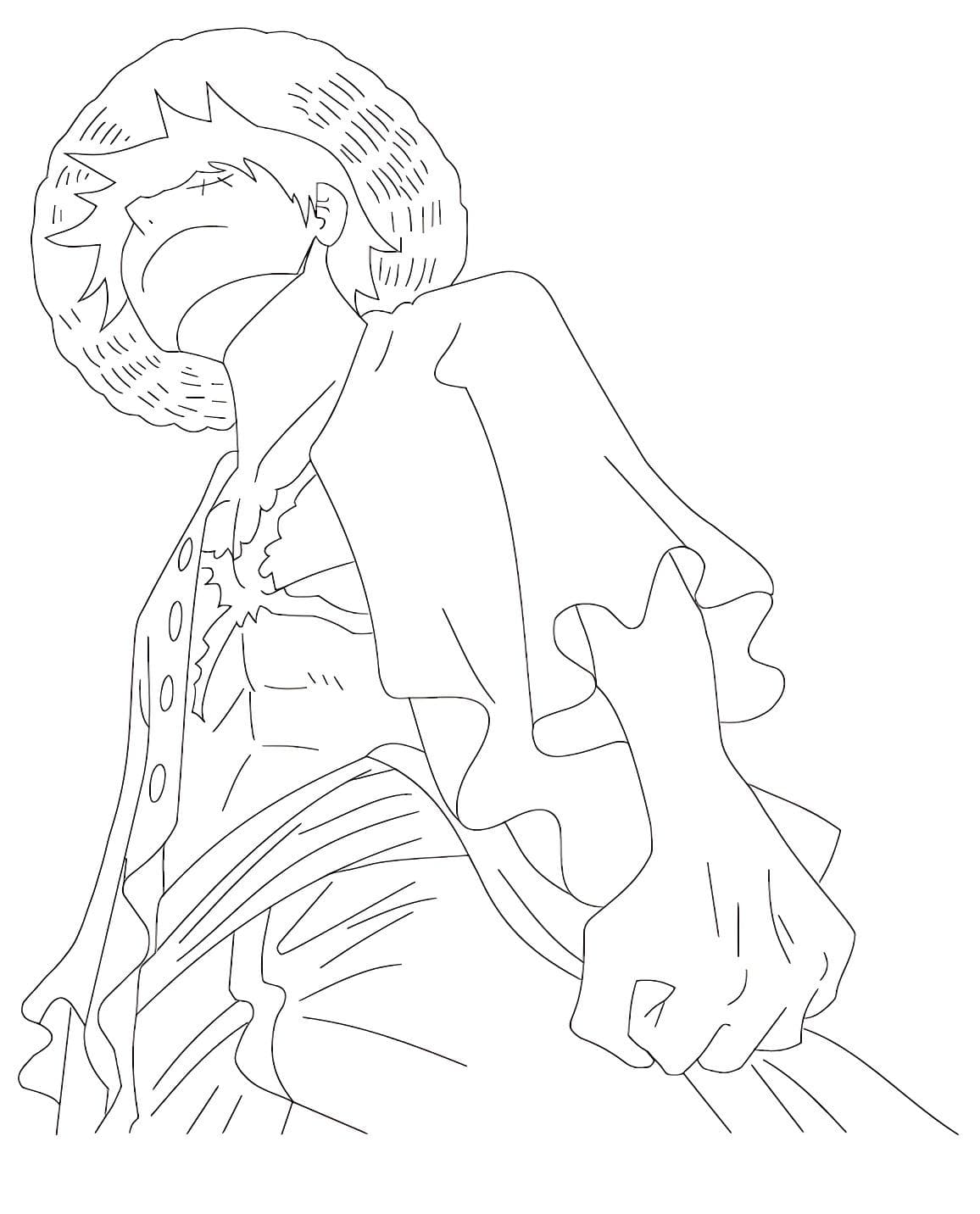 Dibujo De Luffy De One Piece Para Colorear