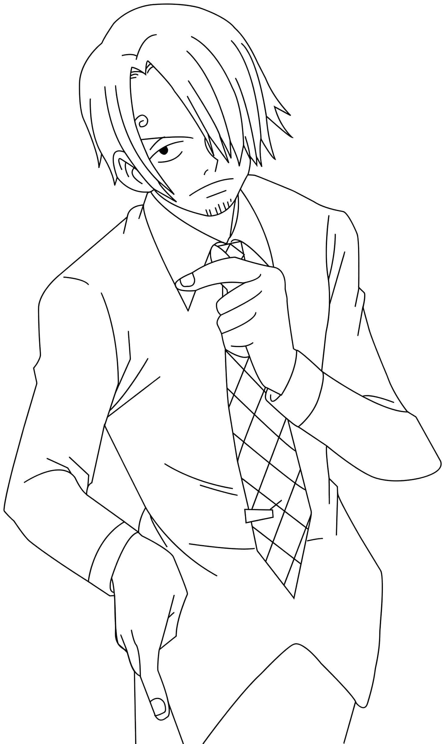 Dibujo De Sanji De One Piece Para Imprimir