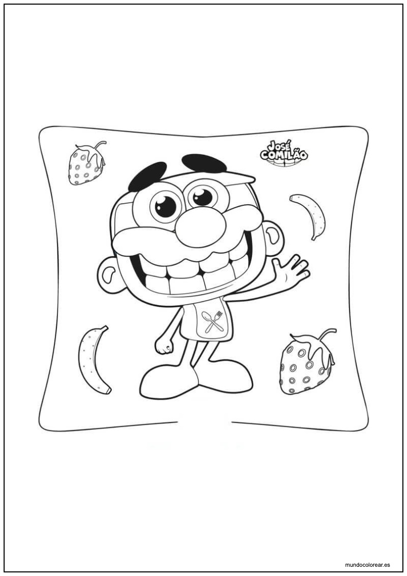 Dibujo José Totoy Con Frutas Para Imprimir