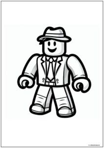 Dibujo Roblox Detective Para Imprimir