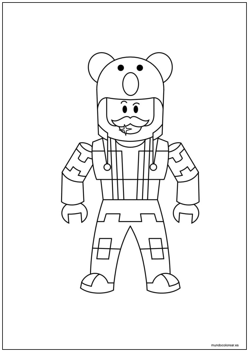 Dibujo Roblox Ratón Para Colorear