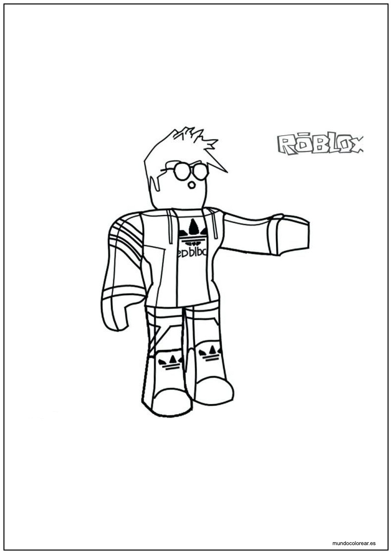 Dibujo Roblox Futbolista Para Imprimir