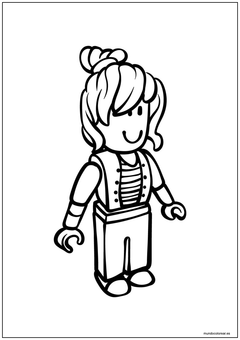 Dibujo Roblox Mujer Para Imprimir