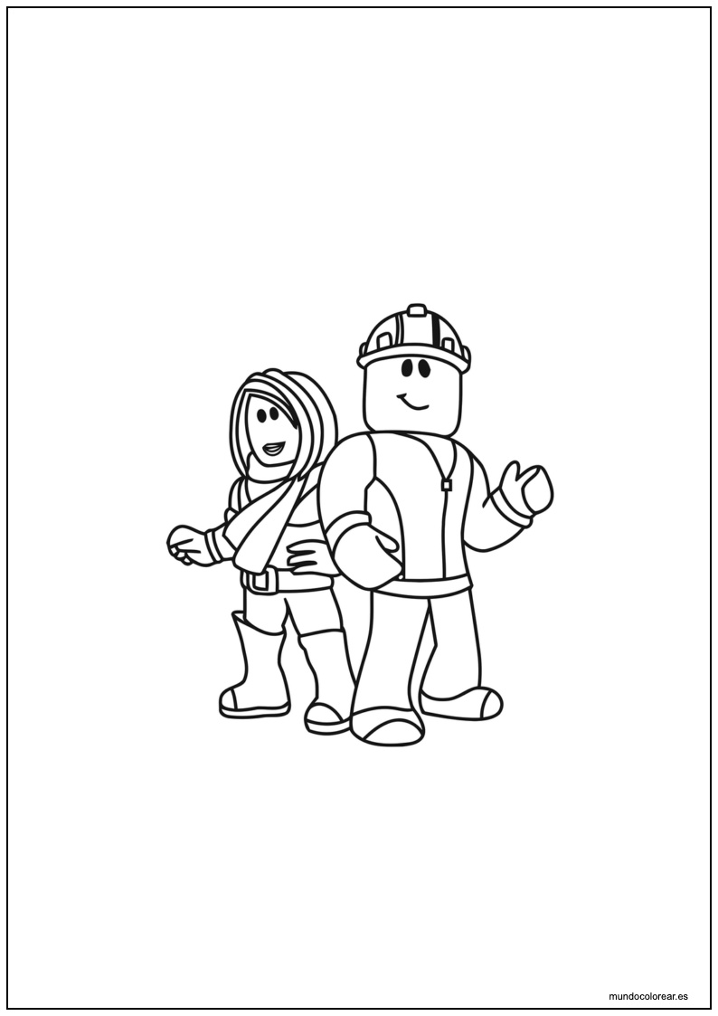 Dibujo Roblox Para Colorear