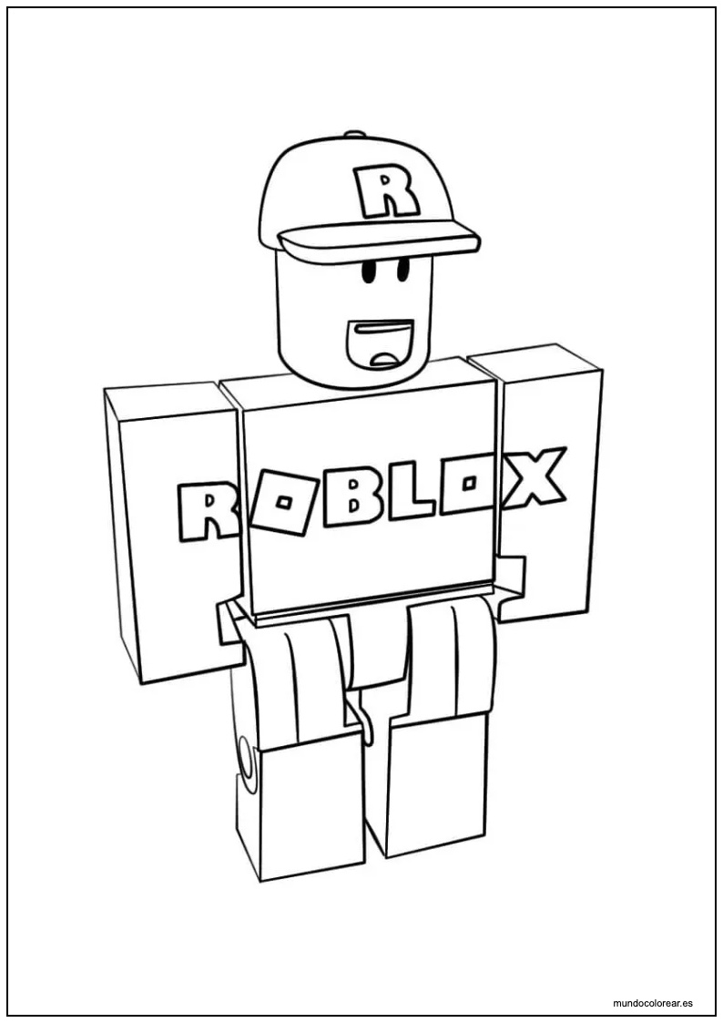 Dibujo Roblox Para Imprimir Y Colorear