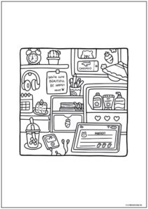 Dibujo De Cozy Friends Accesorios Para Imprimir