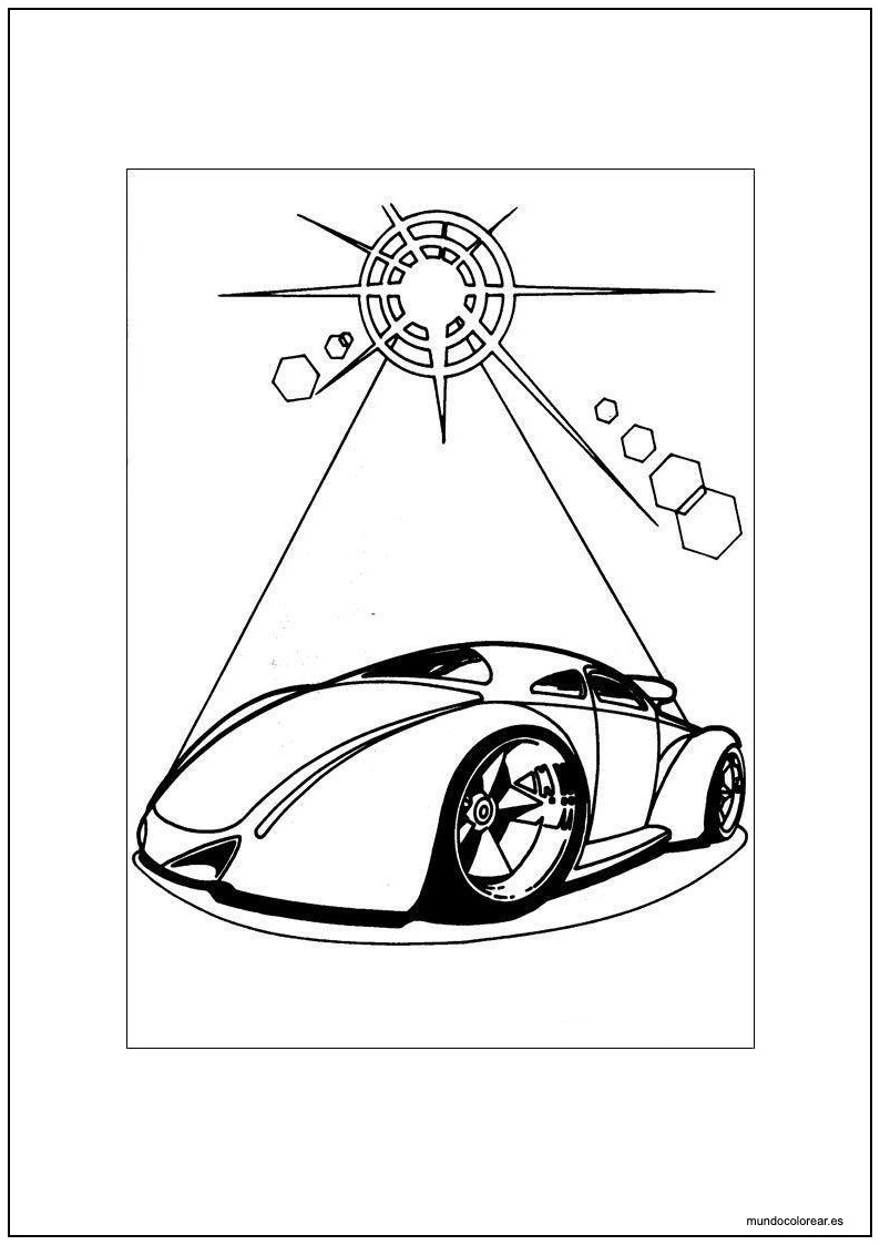 Dibujo De Hot Wheels Battle Spec De Kurt Wylde Para Imprimir