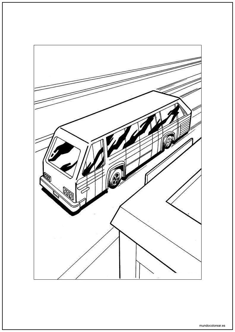 Dibujo De Hot Wheels Buscus En Camión Hot Wheels Para Colorear