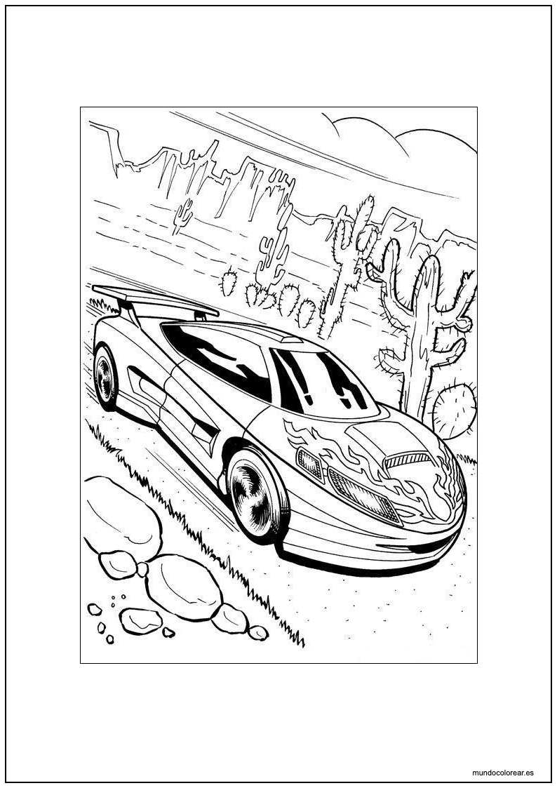 Dibujo De Hot Wheels Kurt Wylde Con Su Spectyte Para Imprimir