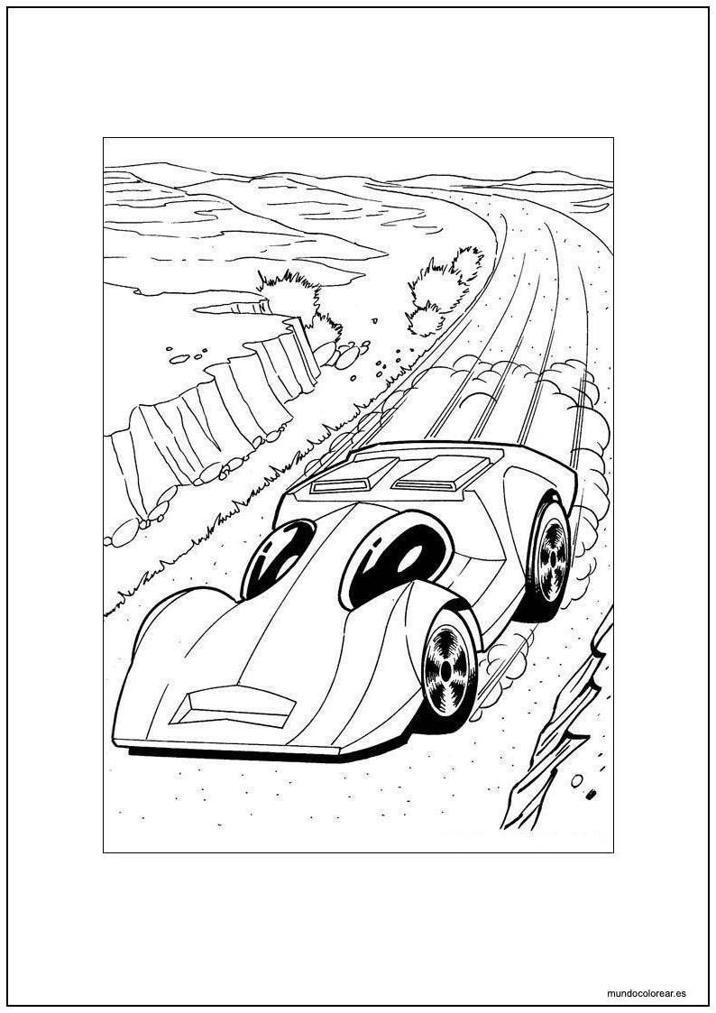 Dibujo De Hot Wheels Tony Con Su Bassline Para Imprimir