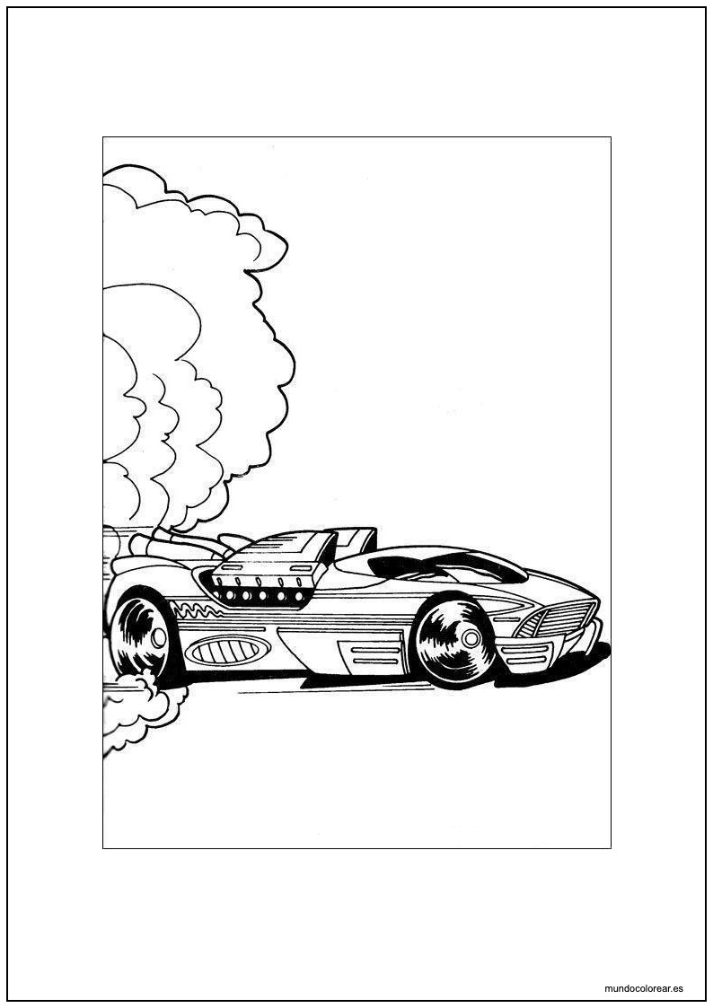 Dibujo De Hot Wheels Tork Maddox Con Su Rivited Para Imprimir