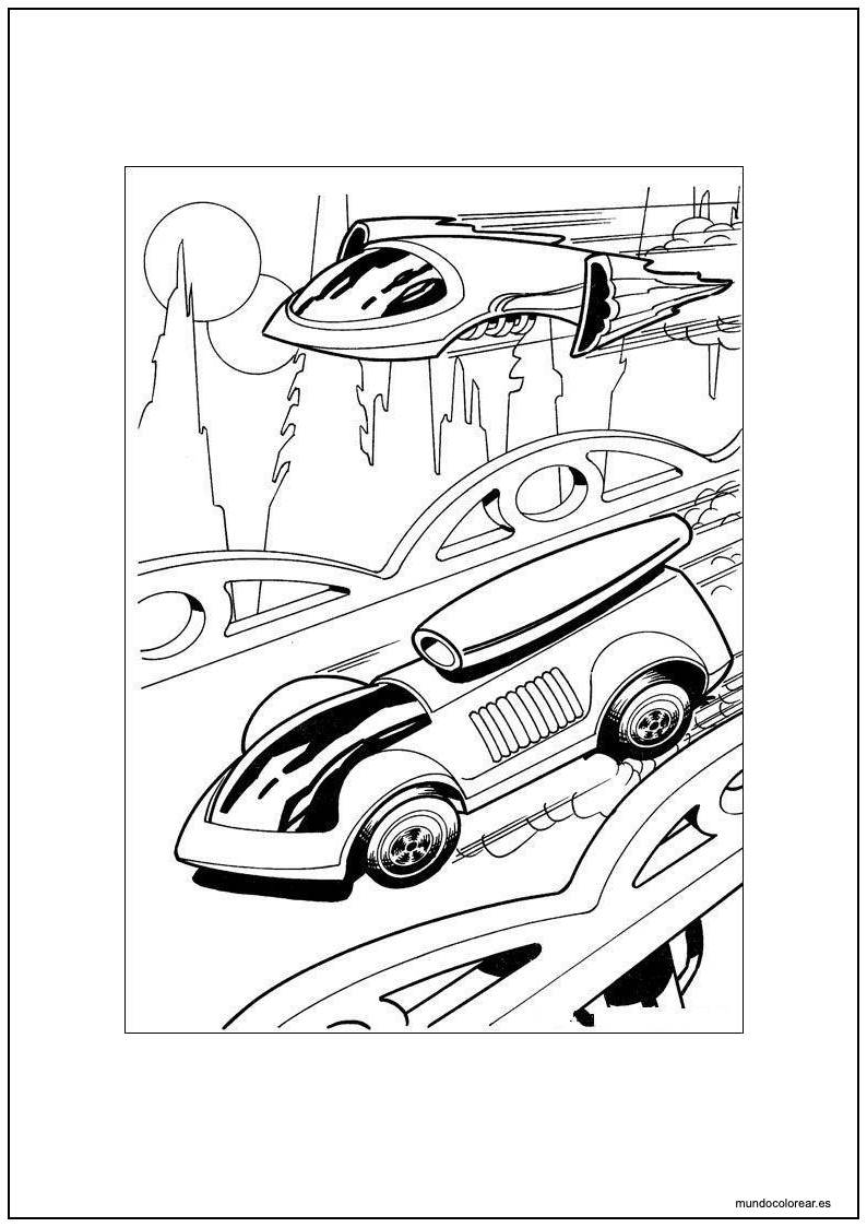Dibujo De Hot Wheels Para Colorear Y Para Imprimir