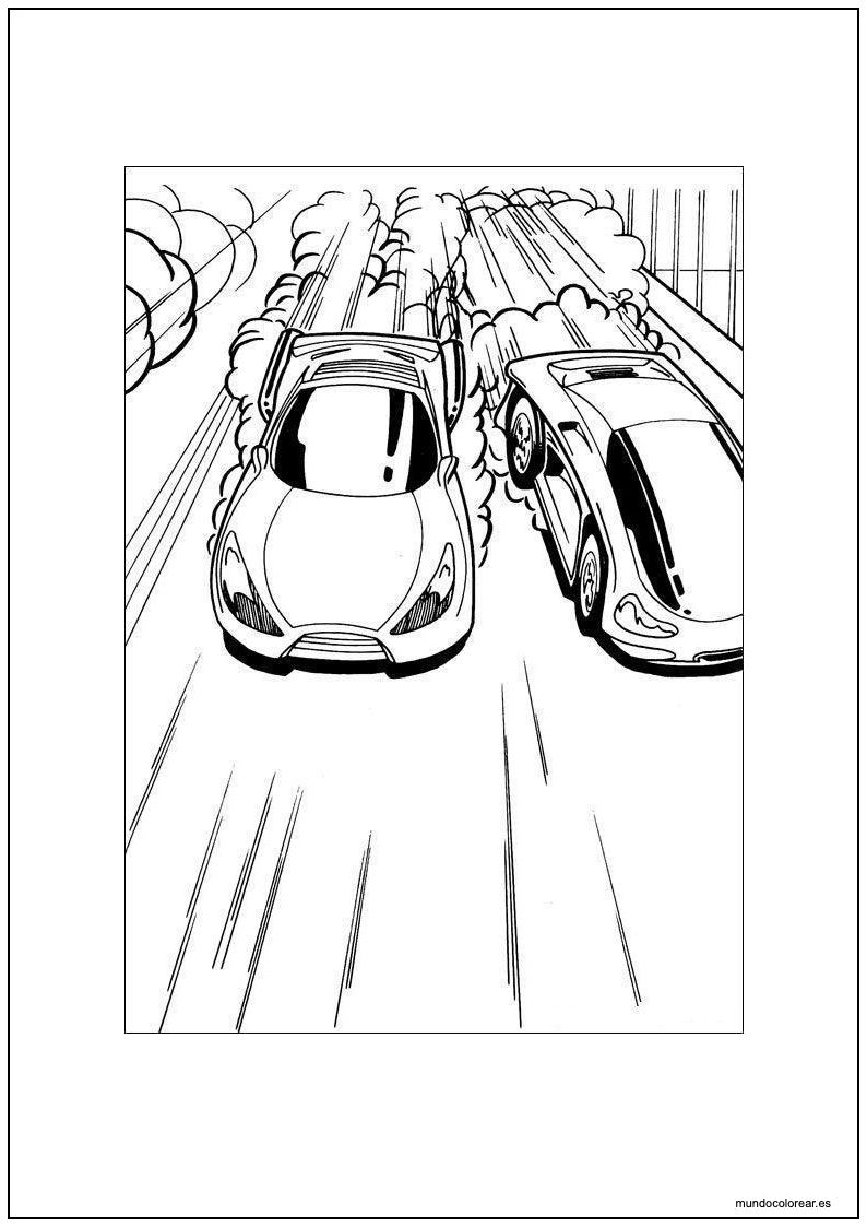 Dibujo De Hot Wheels Para Colorear