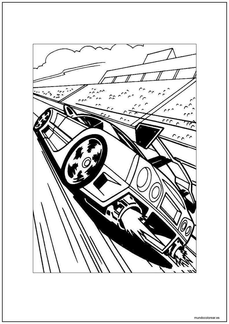 Dibujo De Hot Wheels Para Imprimir Y Colorear