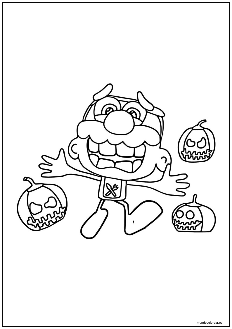Dibujo De José Totoy Halloween Para Imprimir