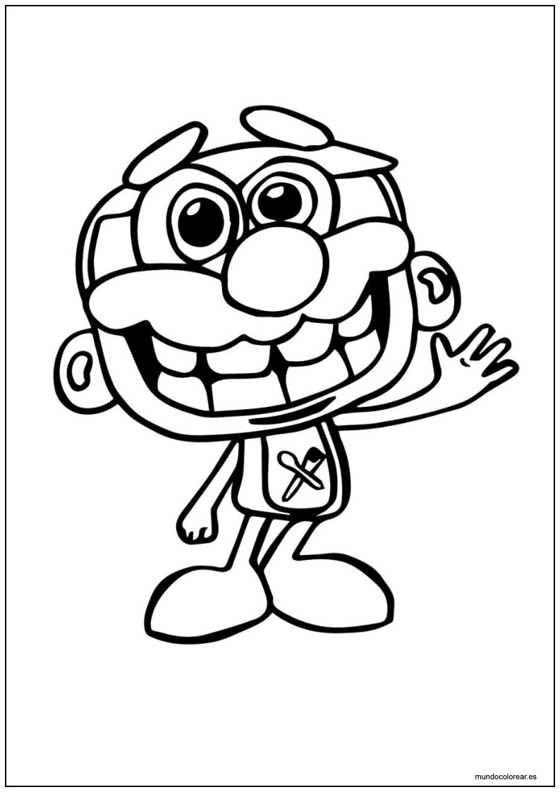 Dibujo De José Totoy Amigable Para Colorear