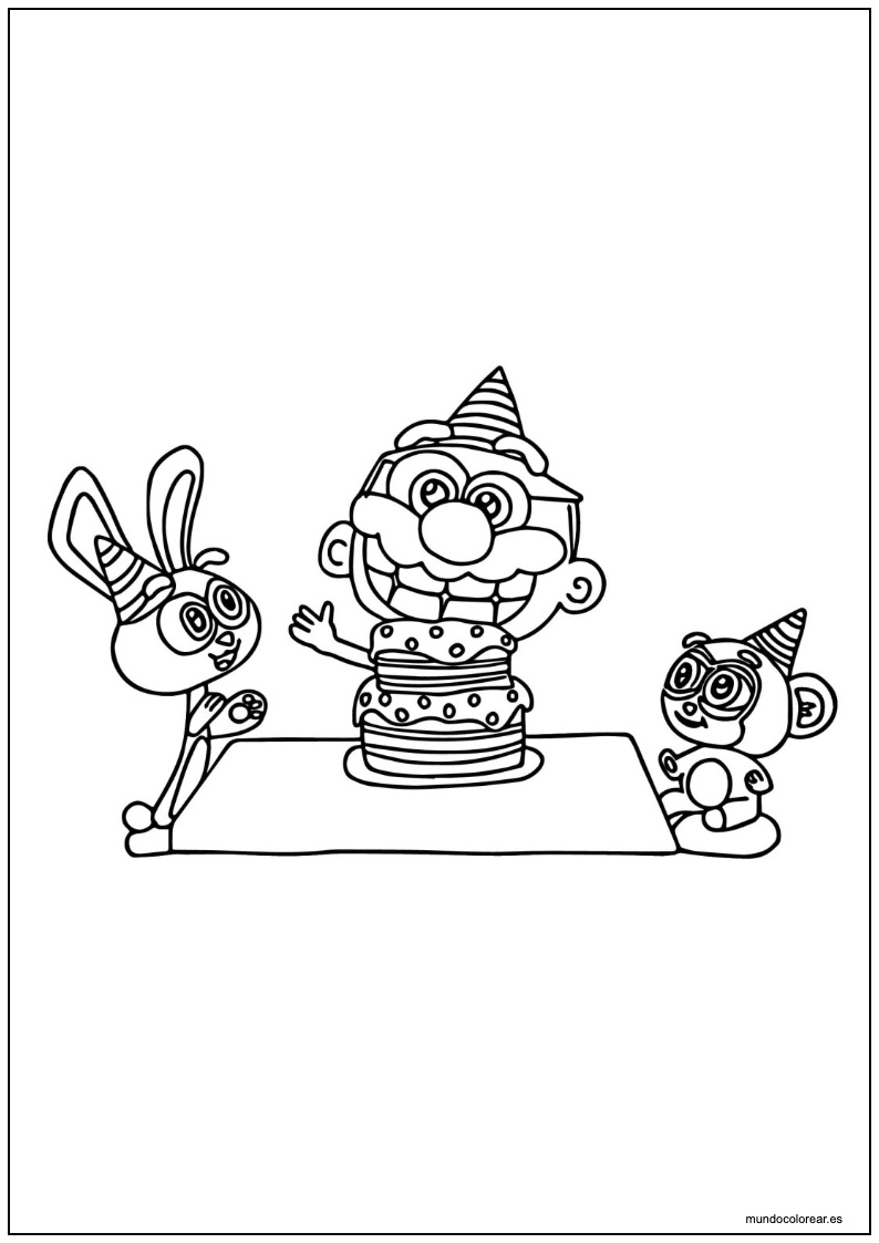 Dibujo De José Totoy Cumpleaños Para Colorear