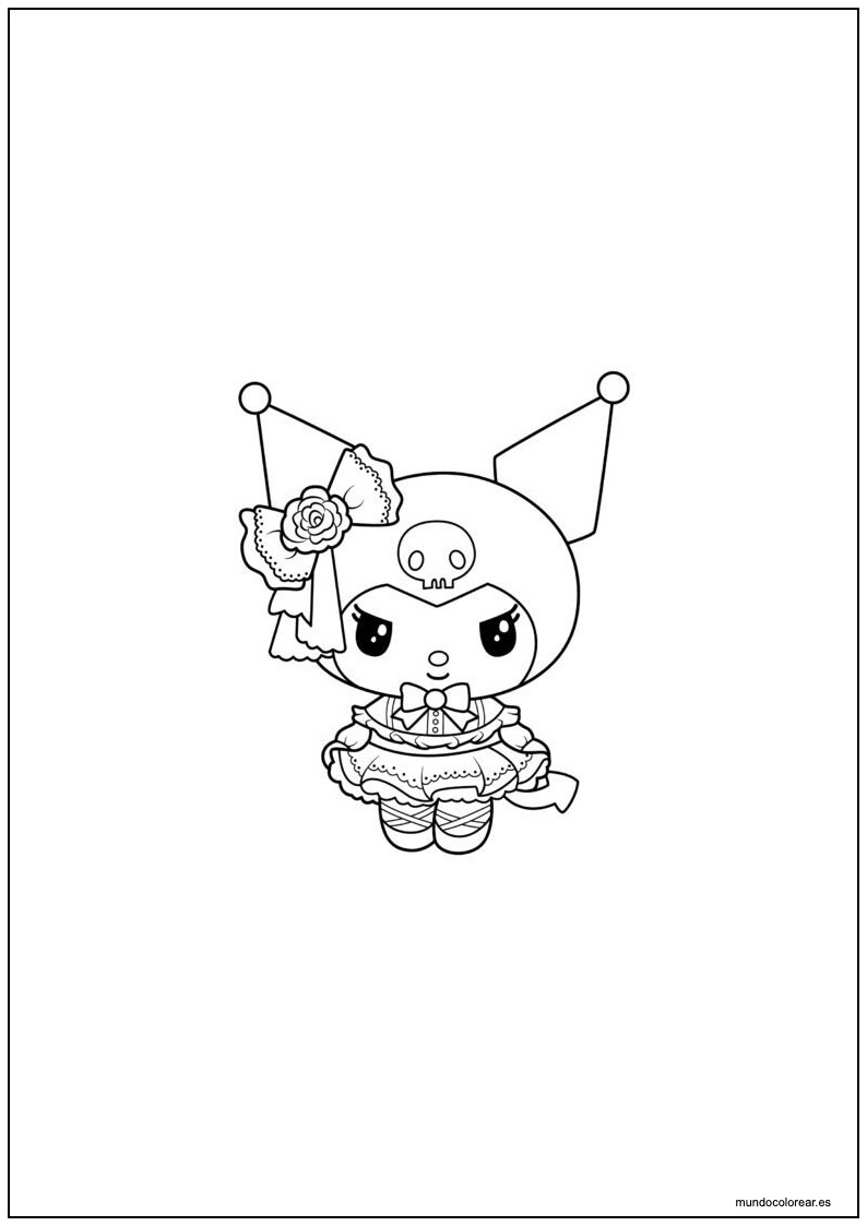 Dibujo De Kuromi Para Colorear
